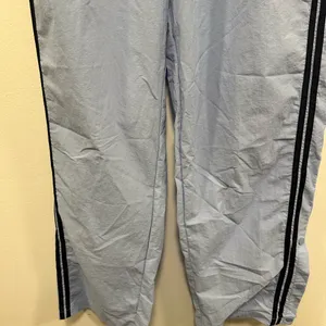 No Boundaries Light Blue Track wind Pants with Black Stripes 90s vintage retro size large! thumbnail 3