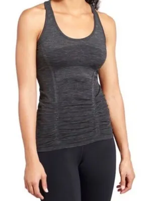 Athleta‎ Fastest Track Racerback Tank Small Space Dye Ruched 489382 Gripper Hem thumbnail 1