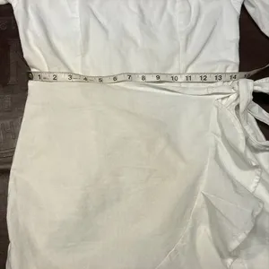Princess‎ Polly The Villa Mini Dress Womens 8 White Long sleeve Preppy summer thumbnail 14