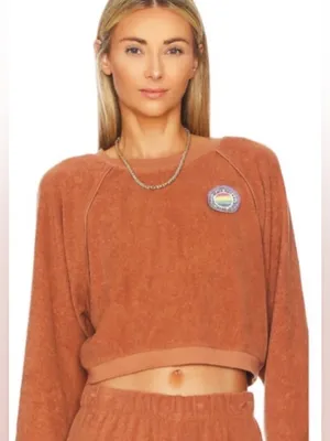 Beach Riot Tundra Sweatshirt Organic Cotton Terry Sandy Dunes size large thumbnail 1