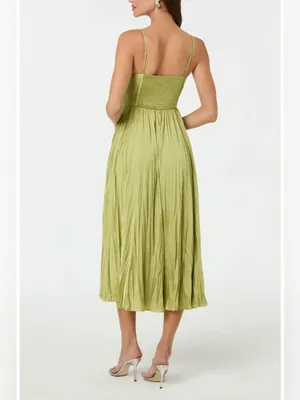 ASTR The Label Maeve Midi Dress in Lime XL thumbnail 5