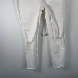 Mother Denim‎ The Tripper Ankle Fray Unfairest of Them All White Jeans Womens 24 thumbnail 4