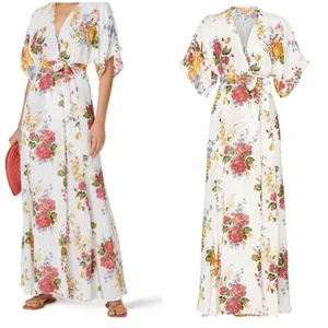 Reformation Winslow V Neck Floral V Neck Maxi Dress Size XS thumbnail 2