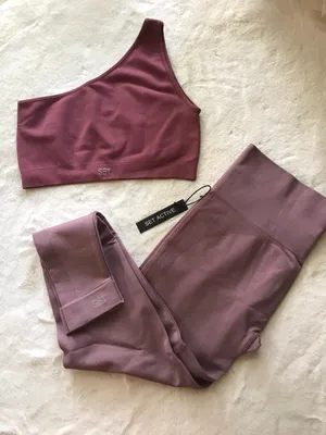 Set Active Leggings And One Shoulder Bra thumbnail 1