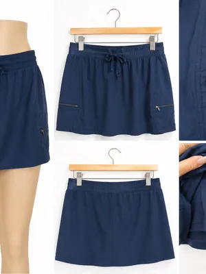 Navy Drawstring Active Skort Blue Size M thumbnail 2