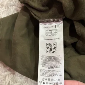 Guess Fleece Pull‎ On Logo Shorts Olive green gold size large thumbnail 5