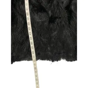 Ellos Women's Black Faux Fur Coat thumbnail 8