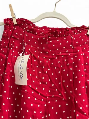 Flynn Skye Red and white polka dot pants thumbnail 2