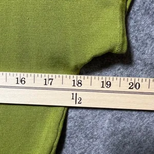 Jones New York Collection Lime Green Silk Blend Scoop Neck Knit Top Mens Medium‎ thumbnail 5