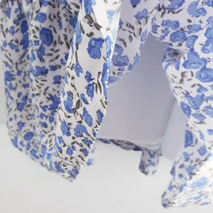 Floral Mini Lined Ruffle Beach Dress thumbnail 6