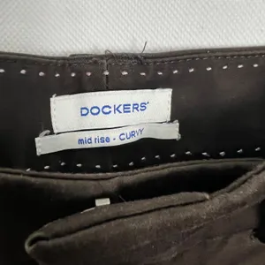 Dockers Mid-Rise Curvy Brown Capri Pants Size 6 Cotton Stretch Y2K City Girl thumbnail 2