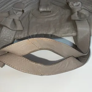 Lucky Penny shoulder bag with rich Chevron leather accents vintage unique style thumbnail 12
