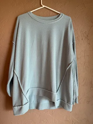 Light Blue Altar'd State Sweater  thumbnail 1