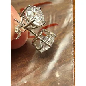 925 sterling silver earring 2.39g h75 stud thumbnail 2