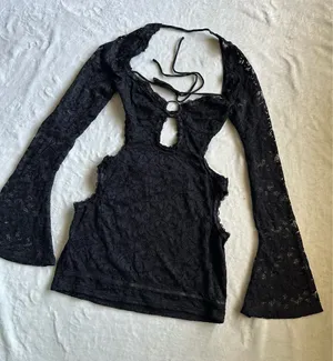 Outcast Clothing Amore Mini Dress Black thumbnail 5