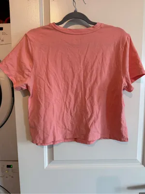 No Boundaries Peach Graphic Tee - 'just peachy' Print thumbnail 4