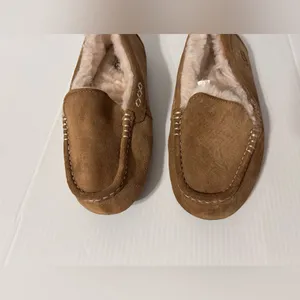 UGG SN 1106878 Ansley brown suede sheepskin-lined slippers women size 9 thumbnail 4