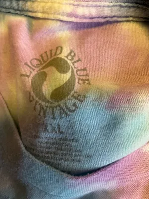 Liquid Blue Grateful Dead Bertha Tie Dye Graphic T Shirt XXL Deadhead Band Tee thumbnail 2