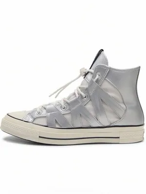 NEW Converse Chuck 70 Mesh High Womens Size 7 Dull Silver Sneakers Shoes A15187C thumbnail 3
