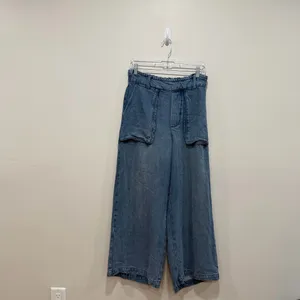 YFB (Young Fabulous & Broke) Wide Leg Utility Denim Pants | High Rise | Blue Wash Size medium thumbnail 3