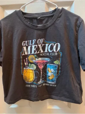 Gulf of Mexico Social Club Black Graphic Tee thumbnail 1
