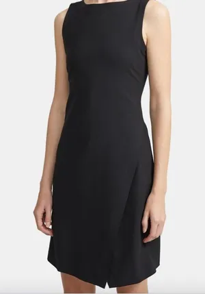 Theory Risbana New Stretch Wool Sheath Dress Black size 6 thumbnail 3