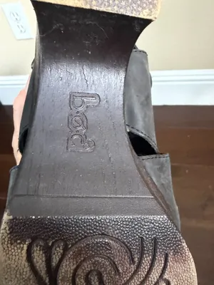 B.O.C. BOC Cecila Clog Block Heel Black with Woodgrain Size 8 thumbnail 9