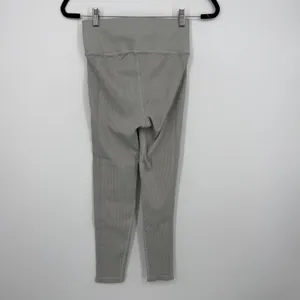 OFFLINE by Aerie Leggings Womens Medium Sage Green Ribbed High Rise Yoga thumbnail 7
