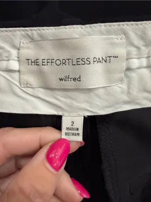 Wilfred The Effortless Black Trouser Pants thumbnail 3