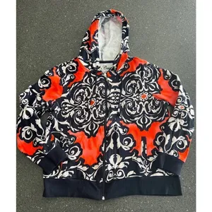 Women's Onque Casuals Hoodie M Red Blue size M thumbnail 4