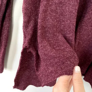 American Eagle soft and sexy purple maroon sweater rough hem casual top‎ size M thumbnail 4