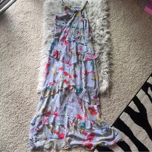 Rachel Roy purple lavender floral garden party ruffle maxi dress thumbnail 9