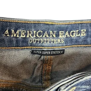American Eagle AE Denim Jeans Distressed Ripped‎ High Waisted Women's 2 Short thumbnail 6