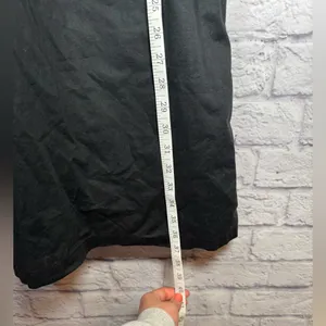 Converse solid black casual dress vneck women’s size large‎ thumbnail 9