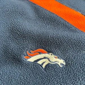 NFL Team Apparel Denver Broncos Pullover Fleece Sweater Womens Large Quarter Zip thumbnail 4