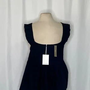 NWT!! J. CREW Pintuck Peplum Top Blouse Solid Black Cotton‎ Poplin Pleated 3X thumbnail 9