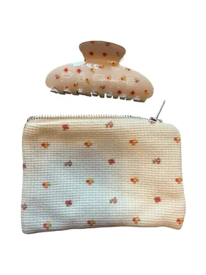 Parke x Maggie & Emma Claw Clip in Sunset Floral thumbnail 3