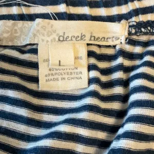 Derek Heart Blue and White Strapless Dress thumbnail 5