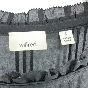 Aritzia Wilfred | Small | Lourdes Chiffon Button Sleeve Semi-Sheer Blouse Top thumbnail 6