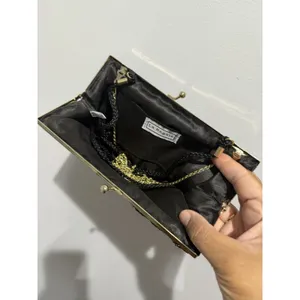 Multi-color LaRegale Evening Purse‎ Clutch Shoulder Strap Peacock Beaded M thumbnail 3