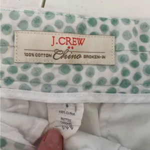 J. Crew women’s solid white cotton chino broken in‎ khaki shorts summer size 6 thumbnail 5