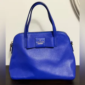 Kate Spade Maise Bow Satchel Bag in Bright Lapis Includes Strap thumbnail 5