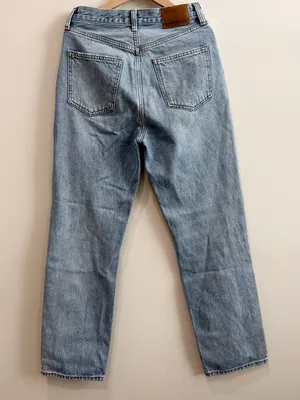 Aritzia Denim Forum The Joni High Rise Loose Jeans 29L Size 25 Blue thumbnail 12