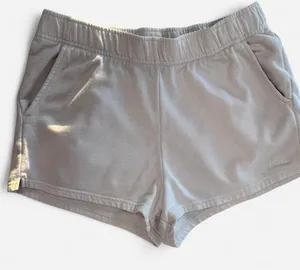 The North Face Cream Fleece Sweat Shorts Size L White Lounge Cozy thumbnail 1
