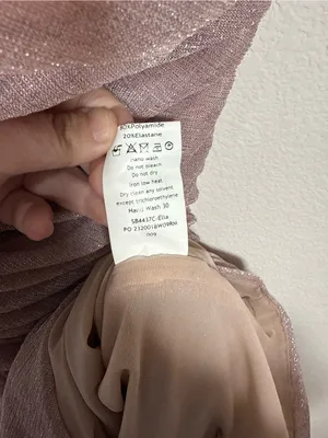 House of CB Ella Pale Pink Sparkle Mesh Mini Dress XS thumbnail 12