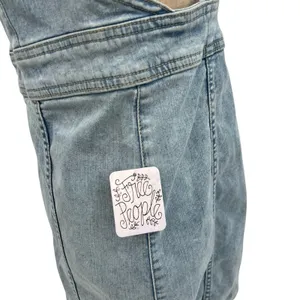 Free People Modern Femme Denim Jumper Dress Zip Front Overall Mini Size‎ 10 NWT thumbnail 9