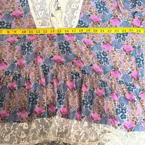 Matilda Jane Sew Perfect Tunic Top Womens Lace Tassel Floral Lace Boho 1X thumbnail 7
