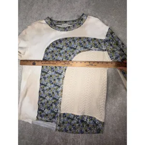 Pol Mazy Oversize Long Sleeve Floral Contrast Thermal Top Size‎ S thumbnail 4
