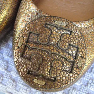 Tory Burch Metallic Leather Flats thumbnail 6