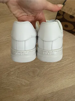 NWB COACH High Line Leather Sneakers Optic White CCN68 Size 7.5B thumbnail 6